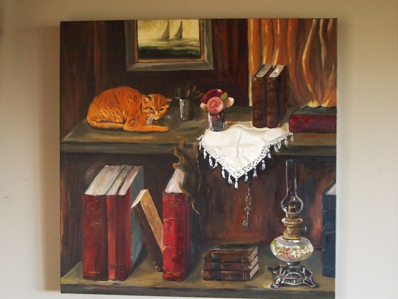 La bibliothèque et ses chats